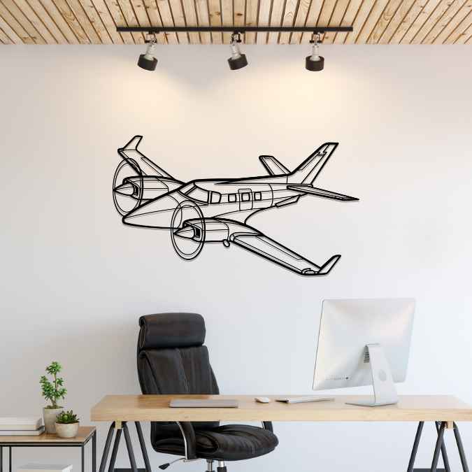 60 Duke Angle Silhouette Metal Wall Art