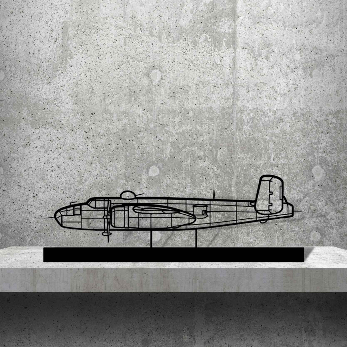 B25J Silhouette Metal Art Stand