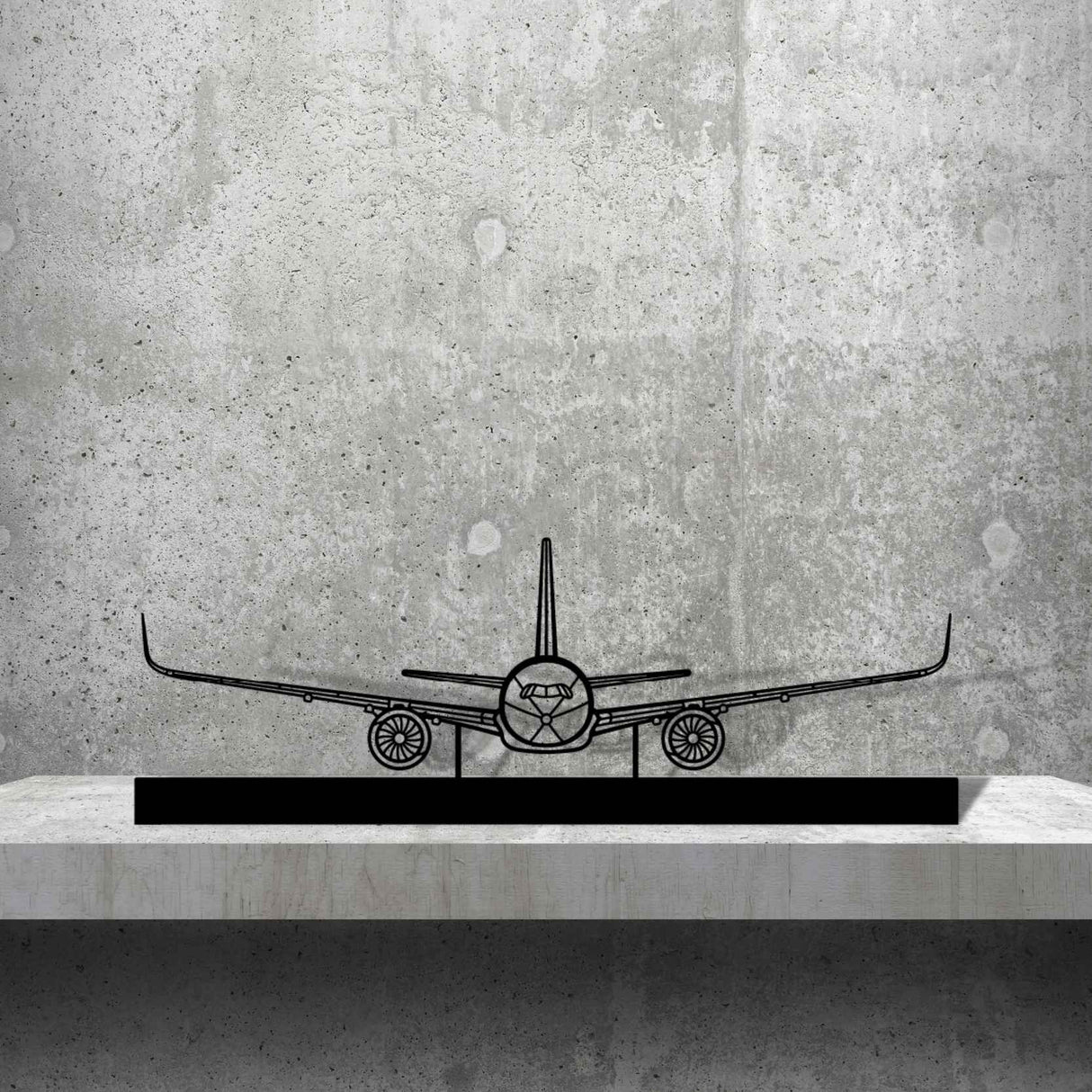 A350 Silhouette Metal Art Stand