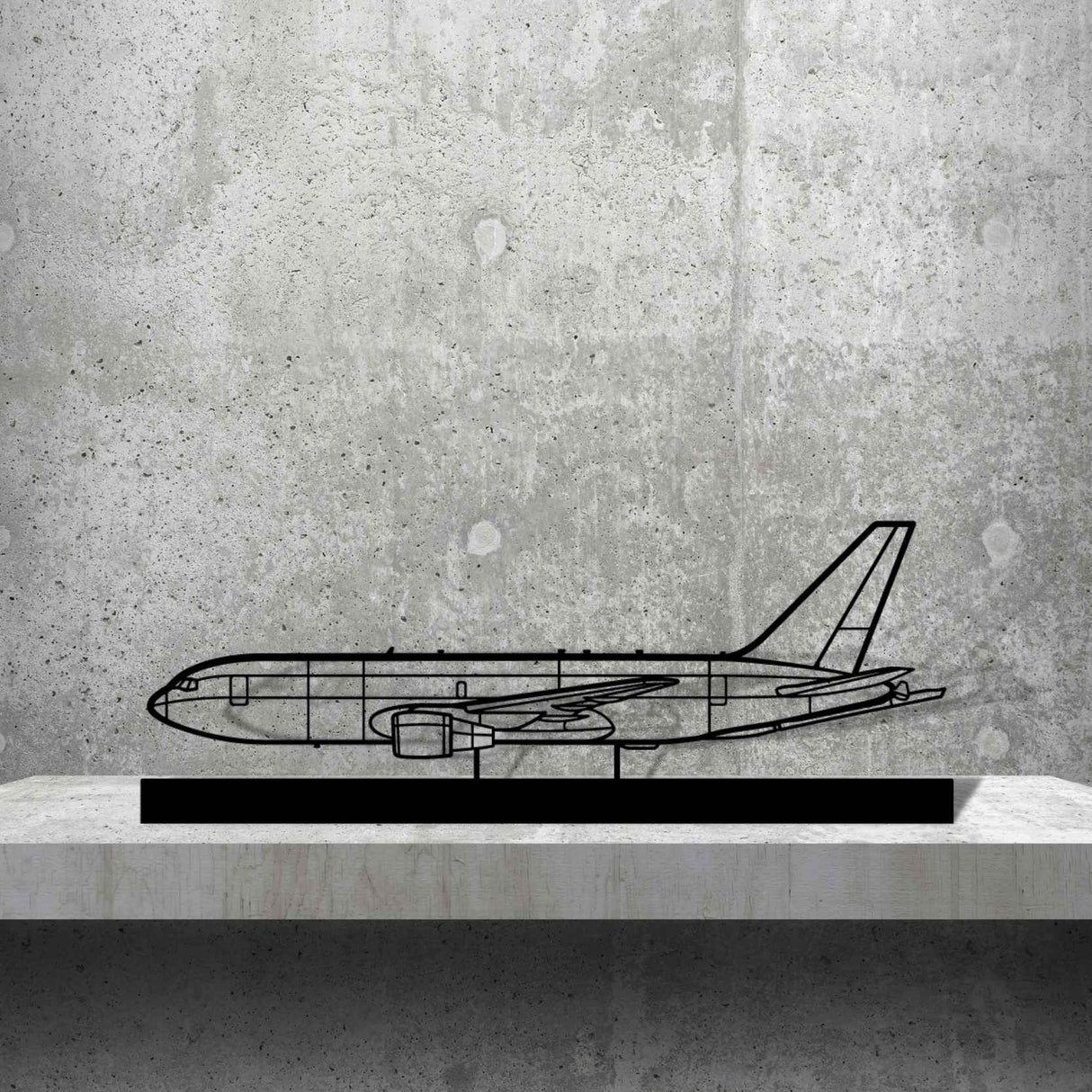 KC-46 Silhouette Metal Art Stand