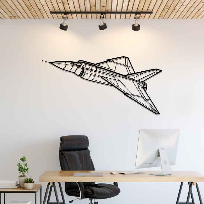 CF-105 Arrow Angle Silhouette Metal Wall Art