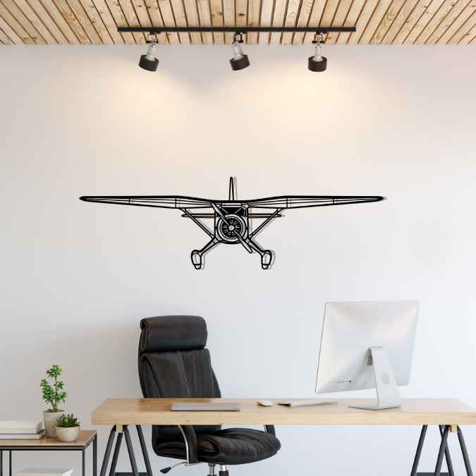 V77 Reliant Front Silhouette Metal Wall Art