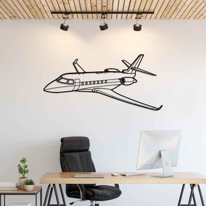 G200 Angle Silhouette Metal Wall Art
