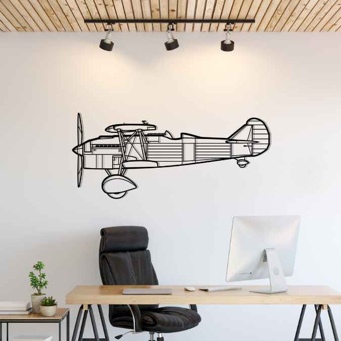 CR.32 Silhouette Metal Wall Art