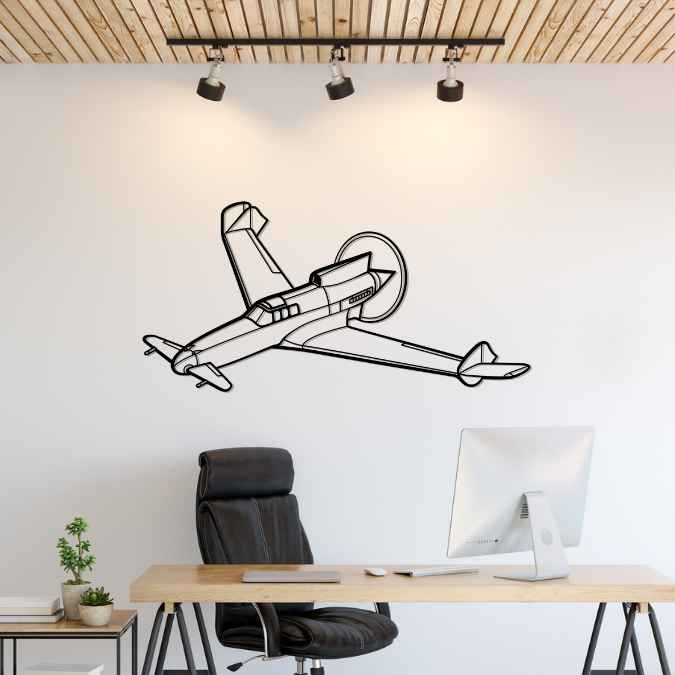 XP-55 Ascender Angle Silhouette Metal Wall Art