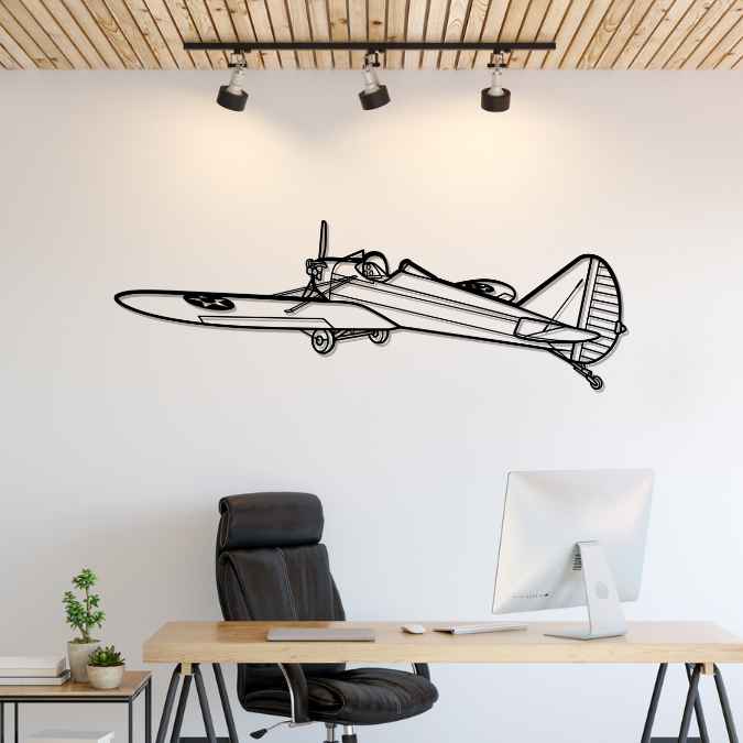 Fly Baby Angle Silhouette Metal Wall Art