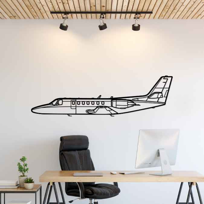 Citation V Silhouette Metal Wall Art