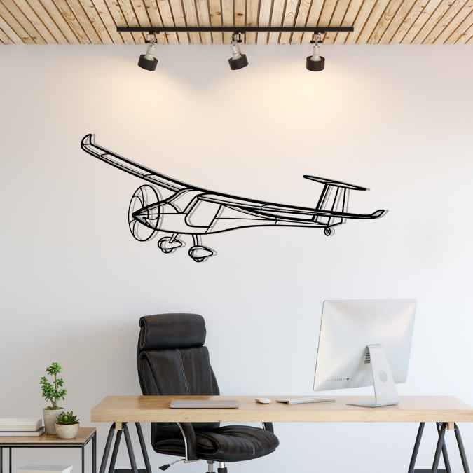 Sinus Max Angle Silhouette Metal Wall Art