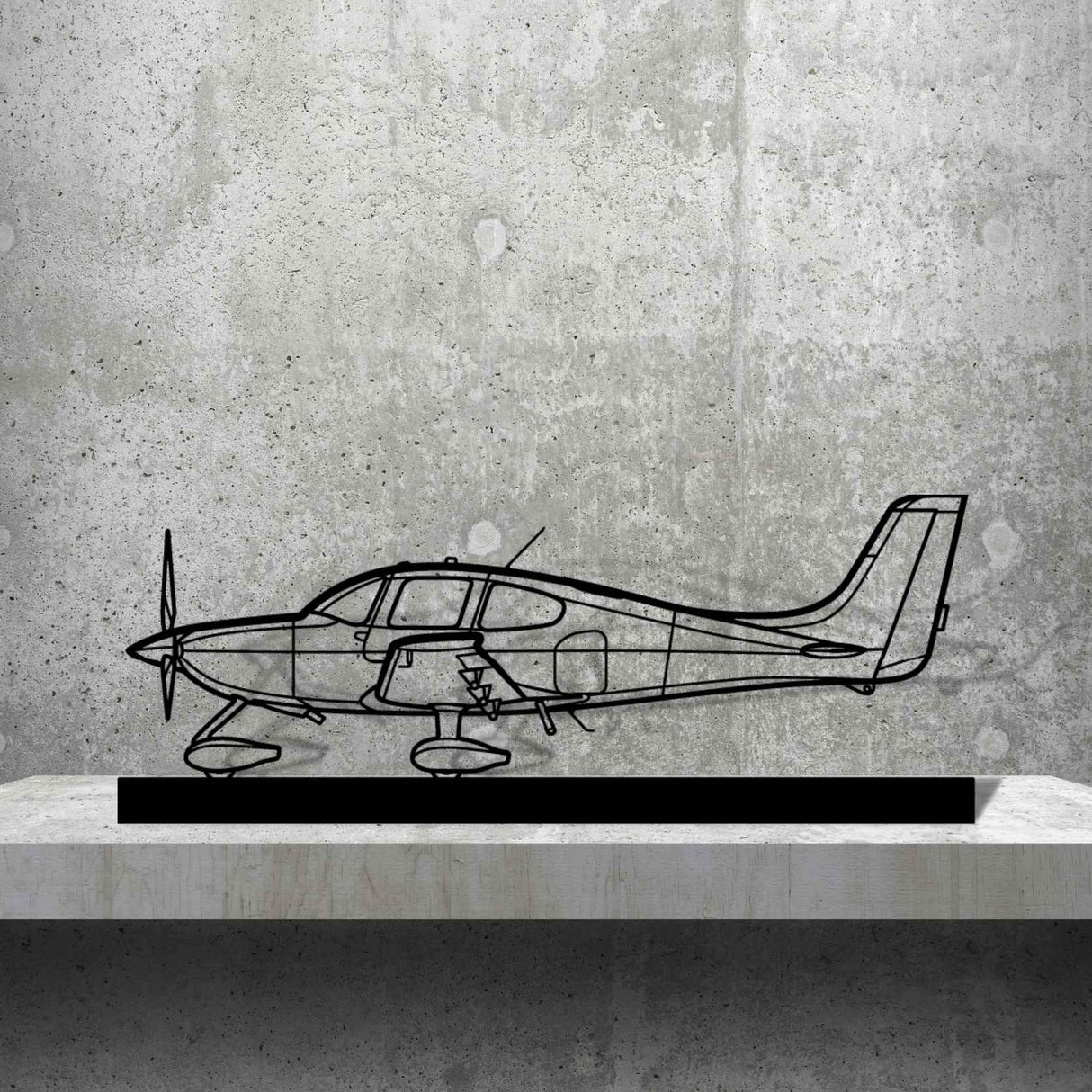 SR22 Silhouette Metal Art Stand