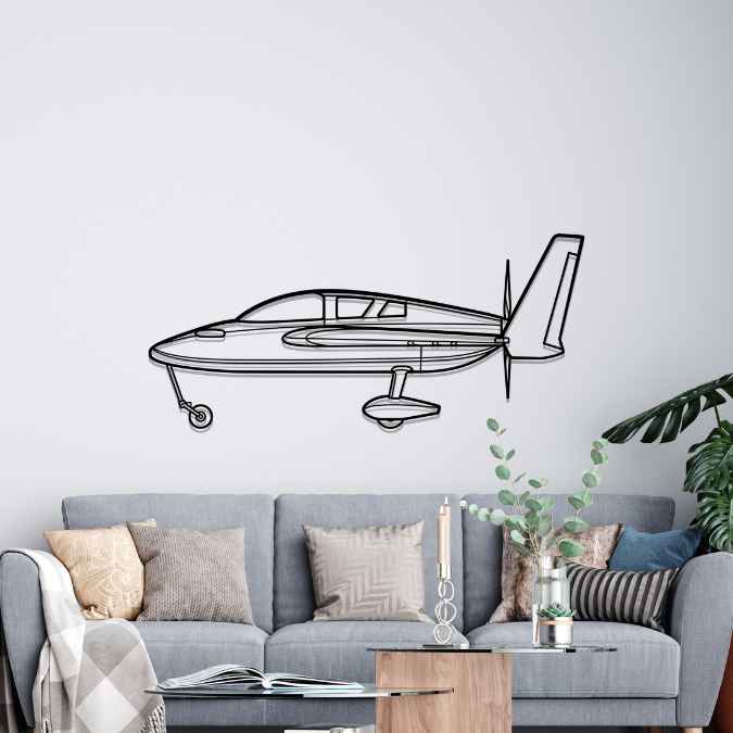 Cozy Mark IV Silhouette Metal Wall Art