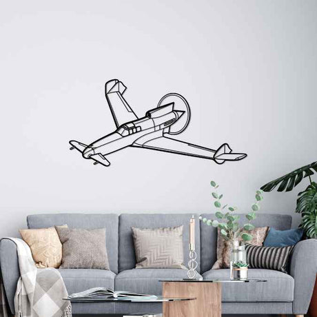 XP-55 Ascender Angle Silhouette Metal Wall Art