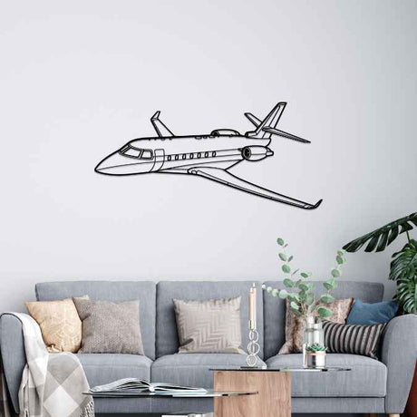 G200 Angle Silhouette Metal Wall Art