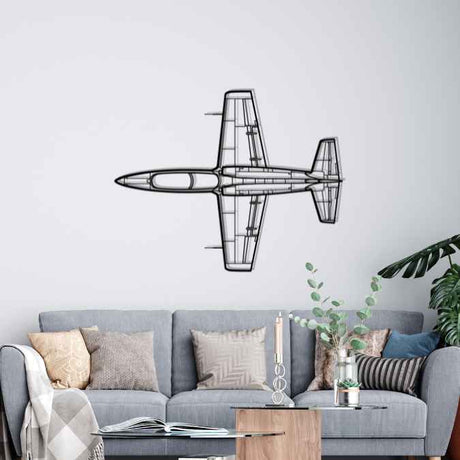 L-39NG Top Silhouette Metal Wall Art