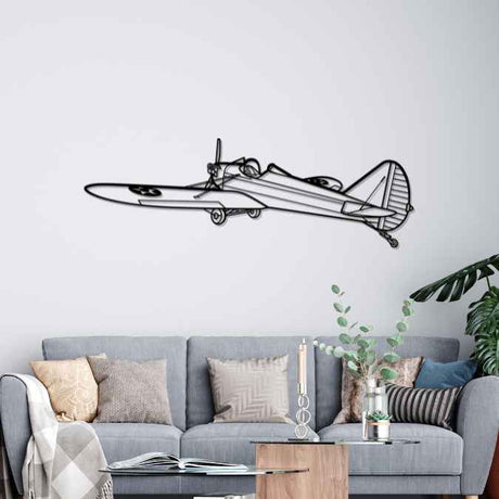 Fly Baby Angle Silhouette Metal Wall Art