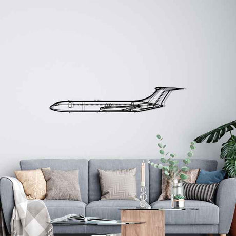 VC-10 Silhouette Metal Wall Art
