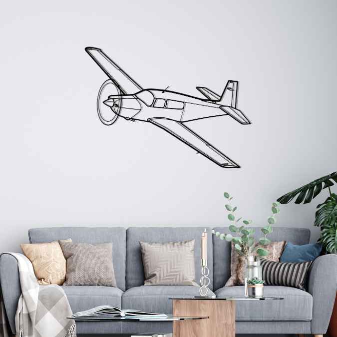 M20K 1982 Angle Silhouette Metal Wall Art