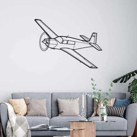 M20K 1982 Angle Silhouette Metal Wall Art