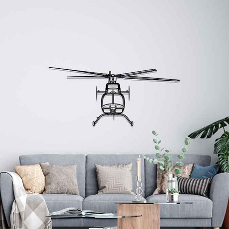 407 Front Silhouette Metal Wall Art