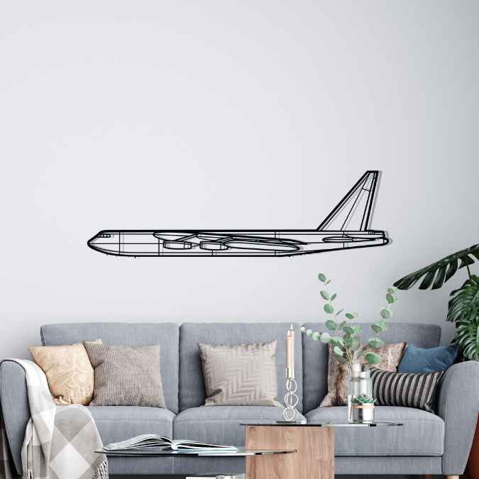 B-52D Stratofortress Silhouette Metal Wall Art
