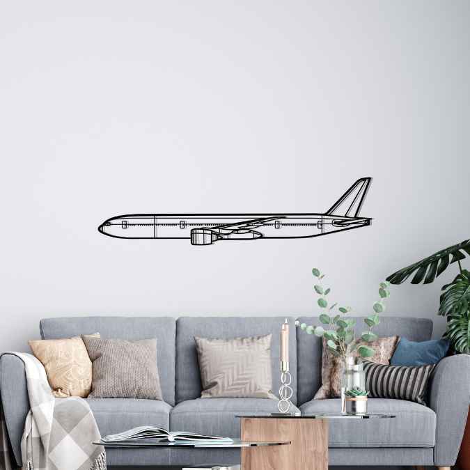 777-9 Silhouette Metal Wall Art