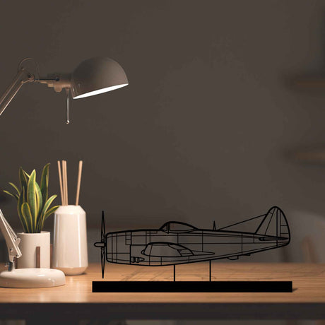 P-47D Silhouette Metal Art Stand