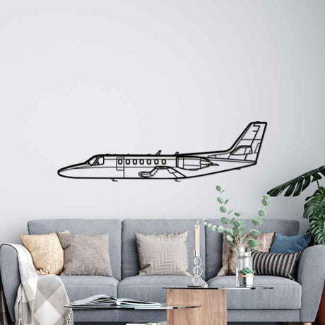 Citation V Silhouette Metal Wall Art