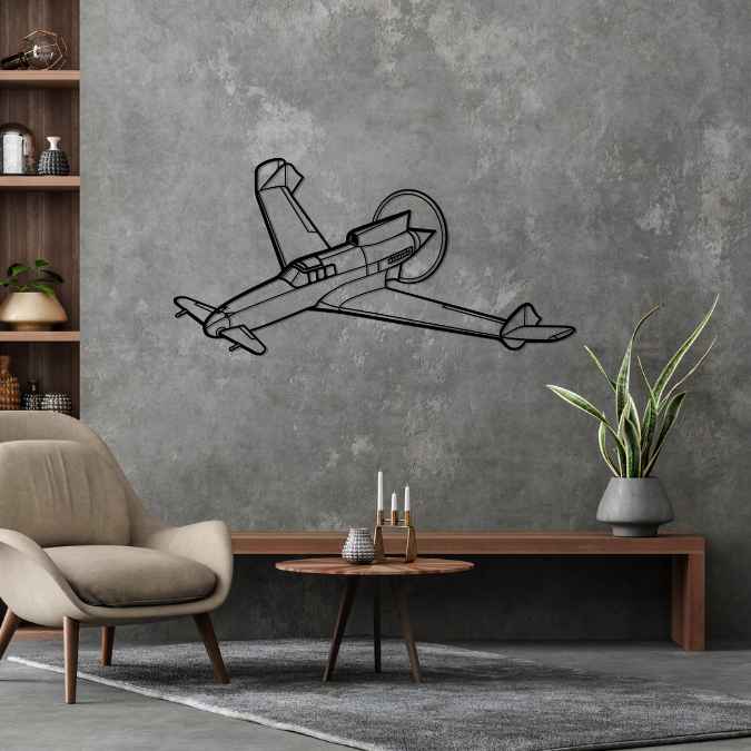 XP-55 Ascender Angle Silhouette Metal Wall Art