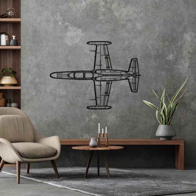 L-159 ALCA Top Silhouette Metal Wall Art