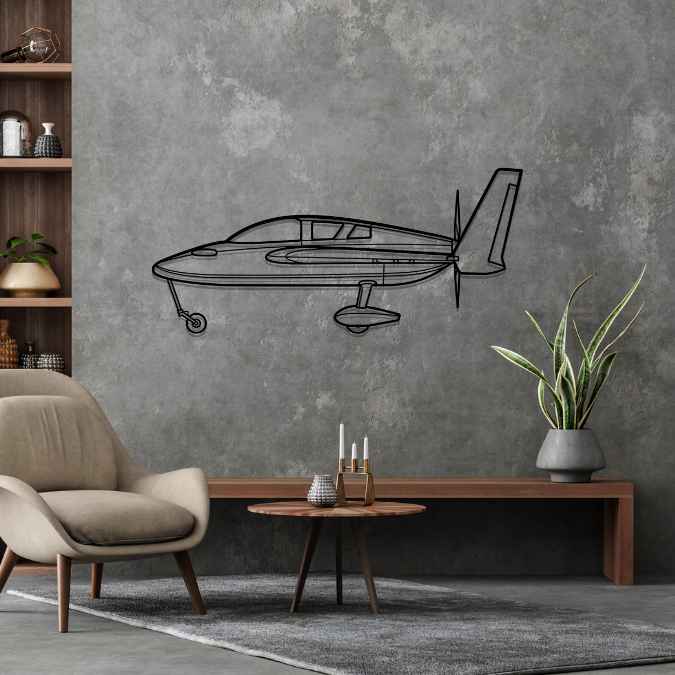 Cozy Mark IV Silhouette Metal Wall Art