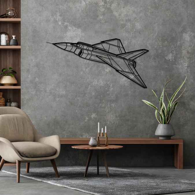 CF-105 Arrow Angle Silhouette Metal Wall Art