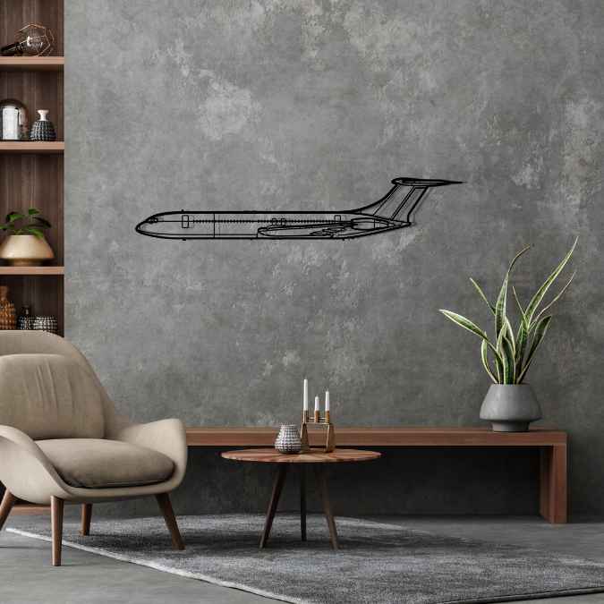 VC-10 Silhouette Metal Wall Art