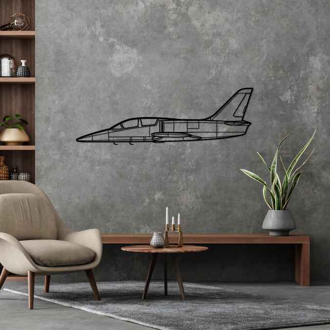 L-39 Albatros Silhouette Metal Wall Art