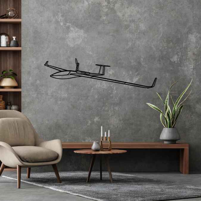 DG-800B Angle Silhouette Metal Wall Art