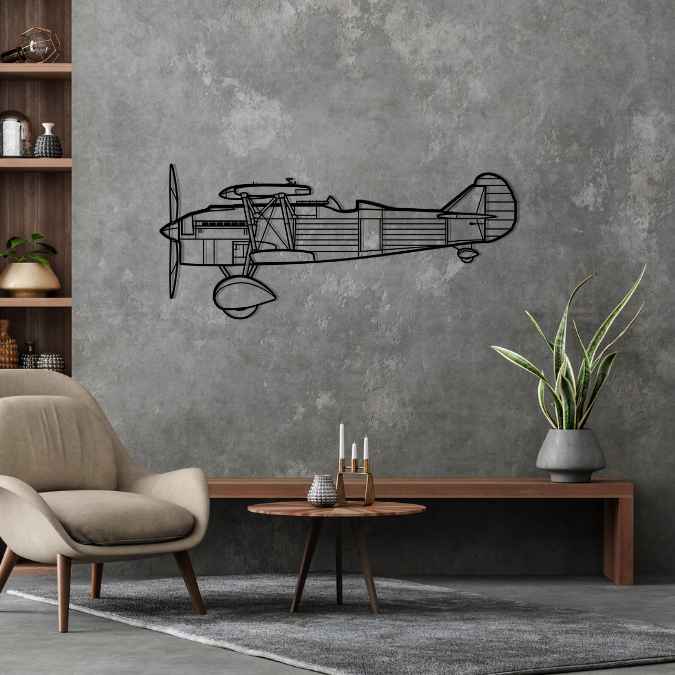 CR.32 Silhouette Metal Wall Art
