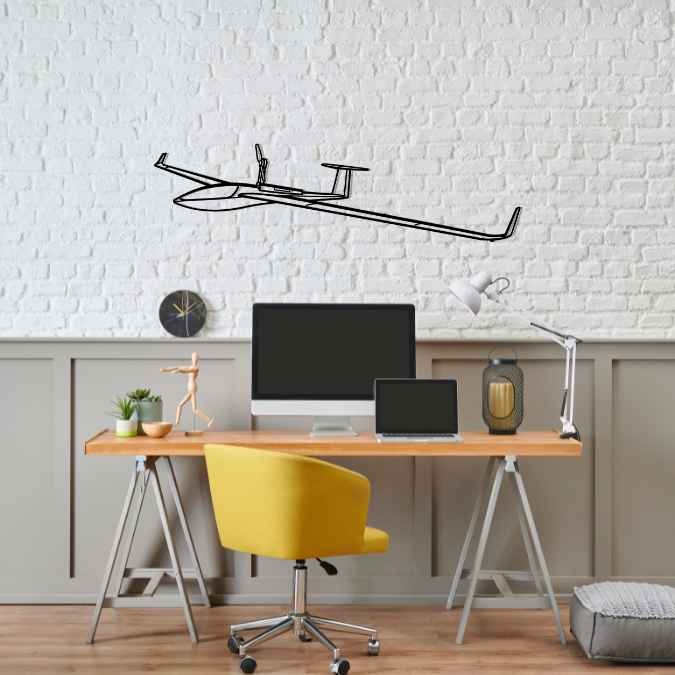 DG-800B Angle Silhouette Metal Wall Art