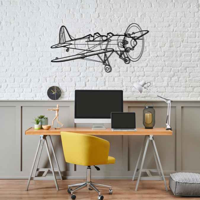 PT-22 Angle Silhouette Metal Wall Art