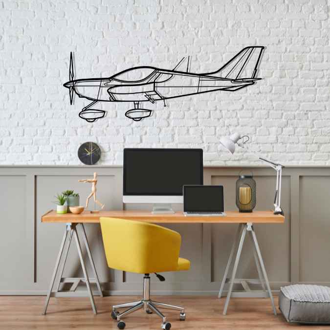 PS-28 SportCruiser Silhouette Metal Wall Art