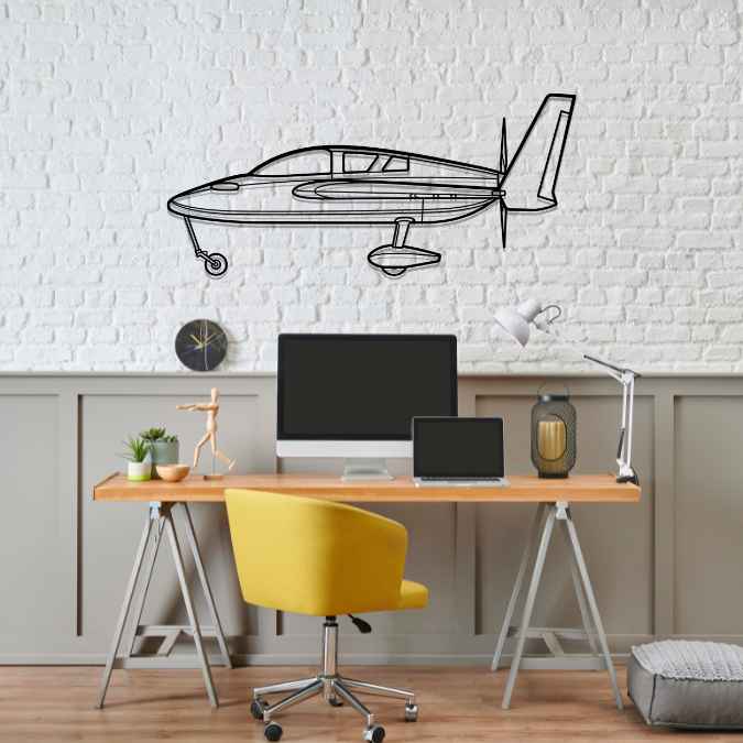 Cozy Mark IV Silhouette Metal Wall Art