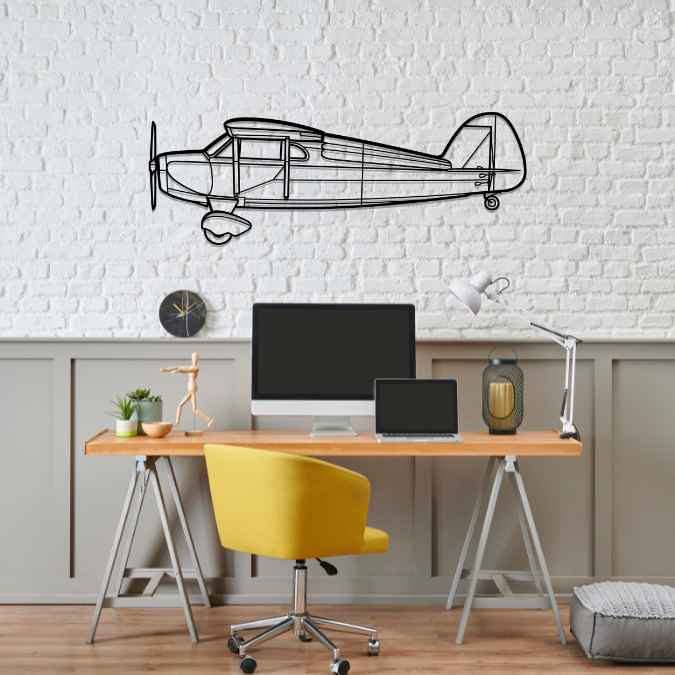 Model B Silhouette Metal Wall Art