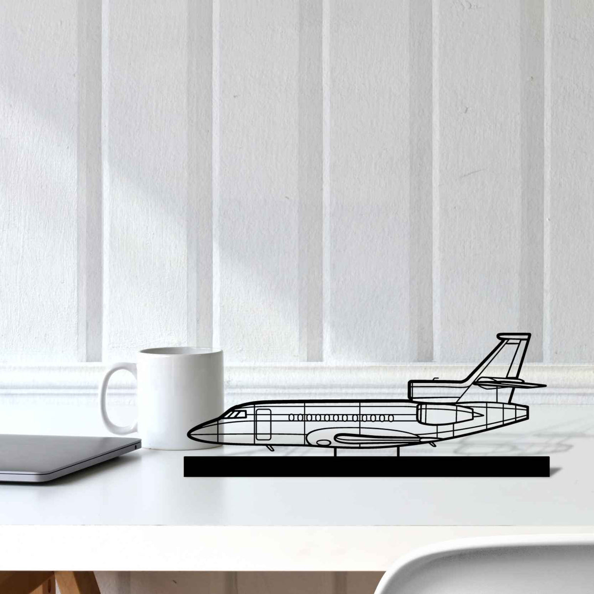 Falcon 900EX Silhouette Metal Art Stand