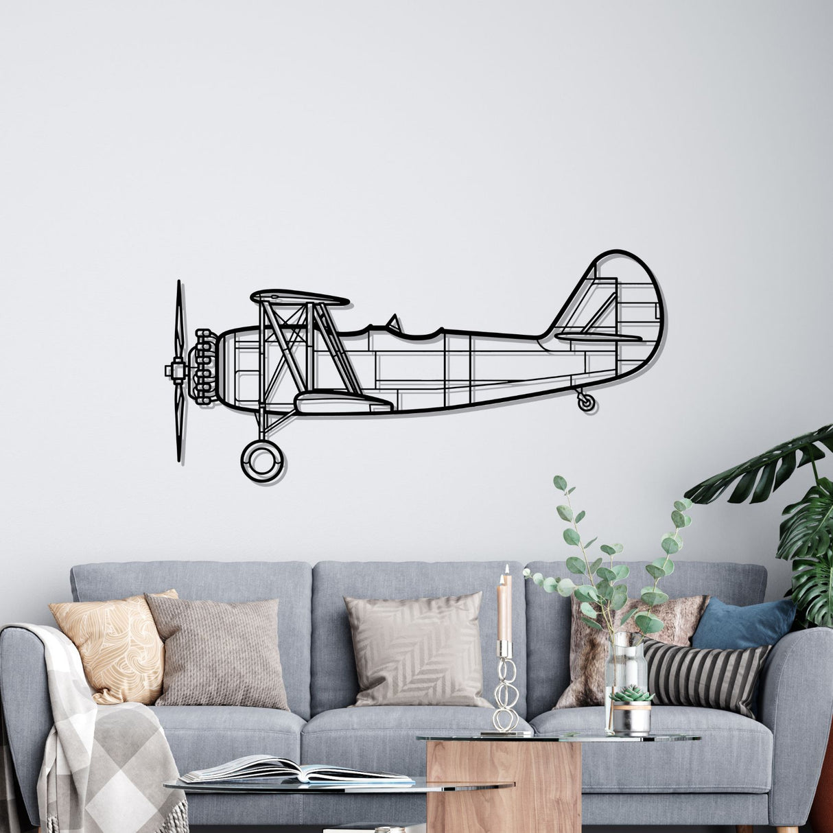 N3N-3 Silhouette Metal Wall Art