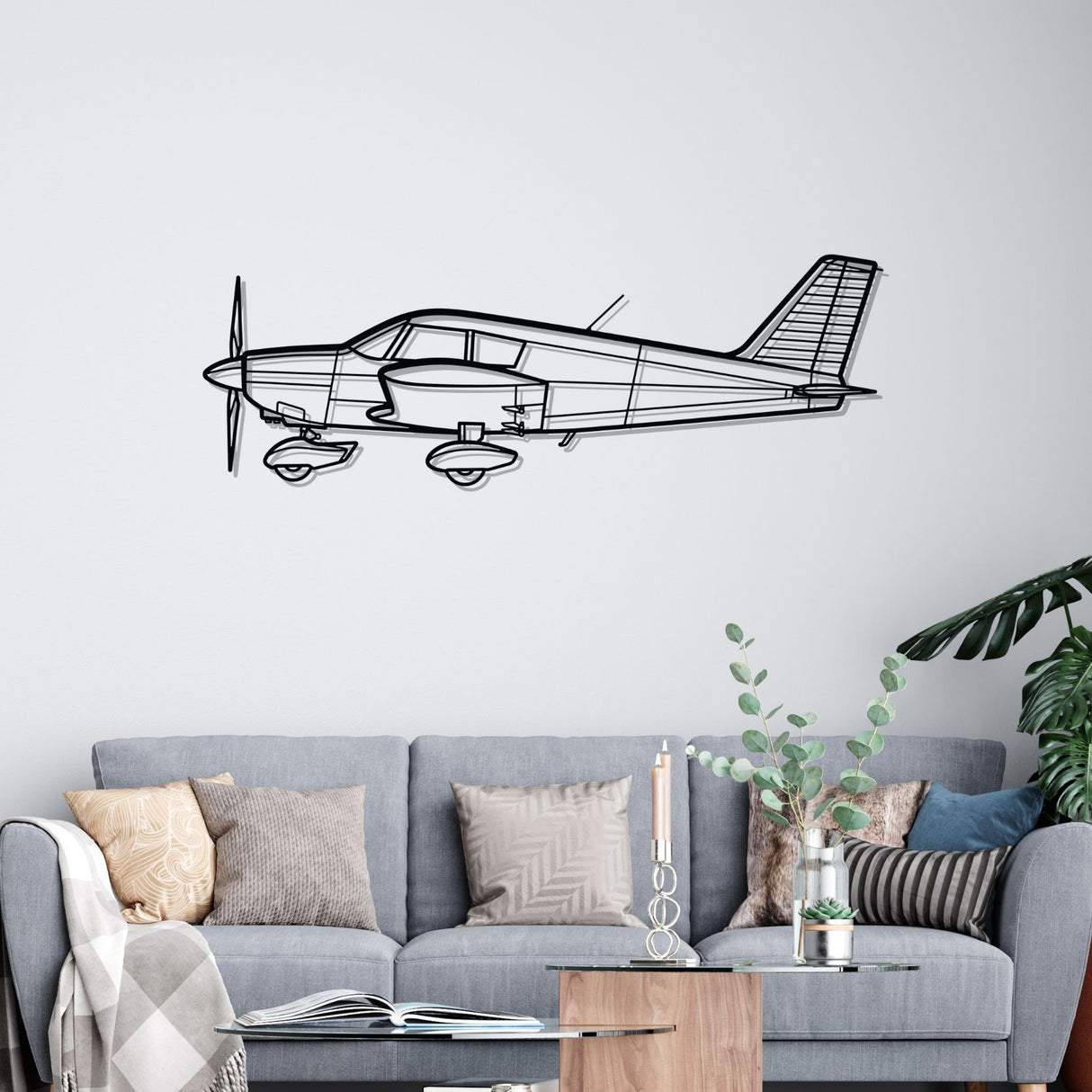 Cherokee PA-28-140 Silhouette Metal Wall Art