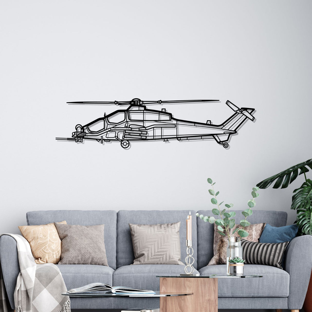 A129D Mangusta Silhouette Metal Wall Art