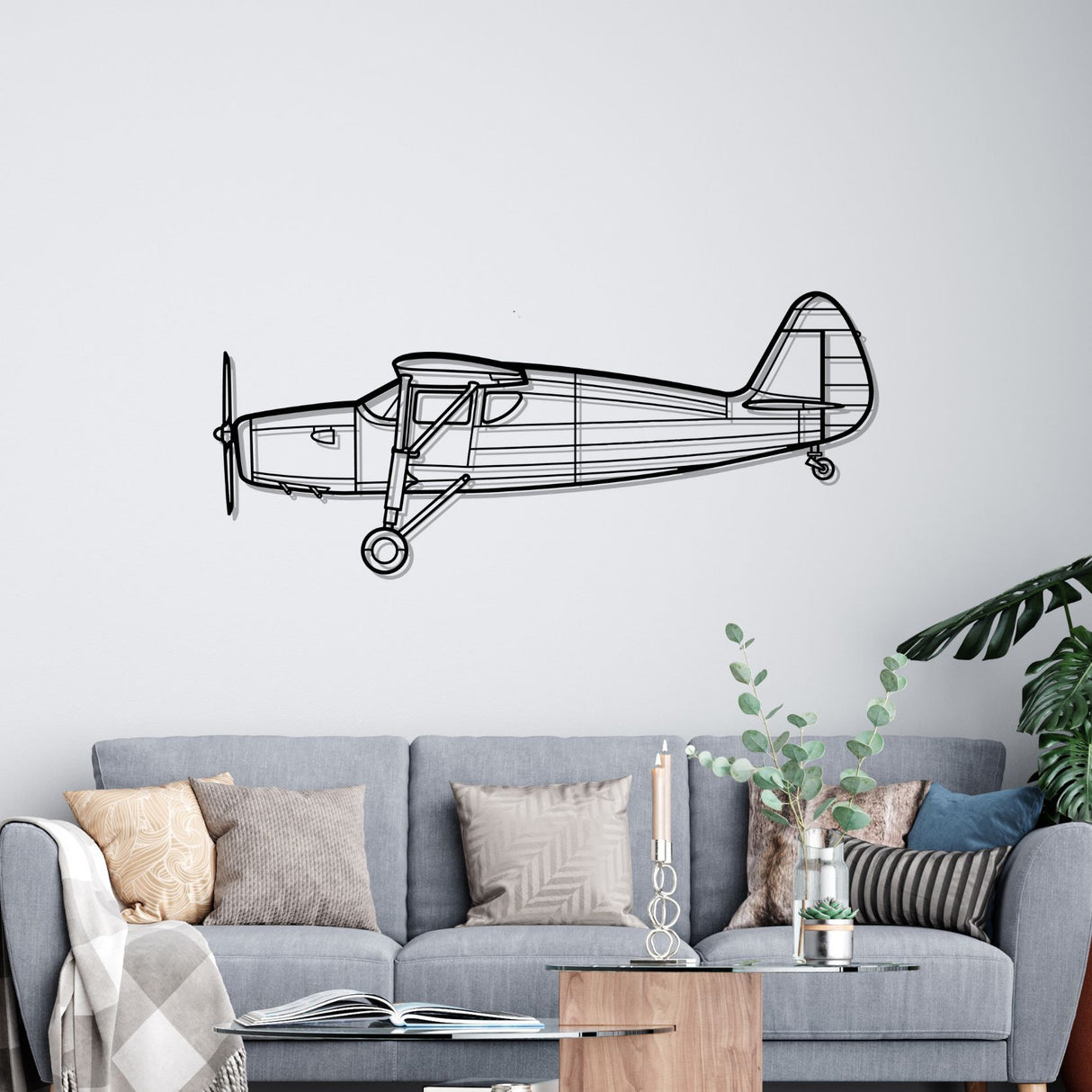 24R Argus III UC61K Silhouette Metal Wall Art