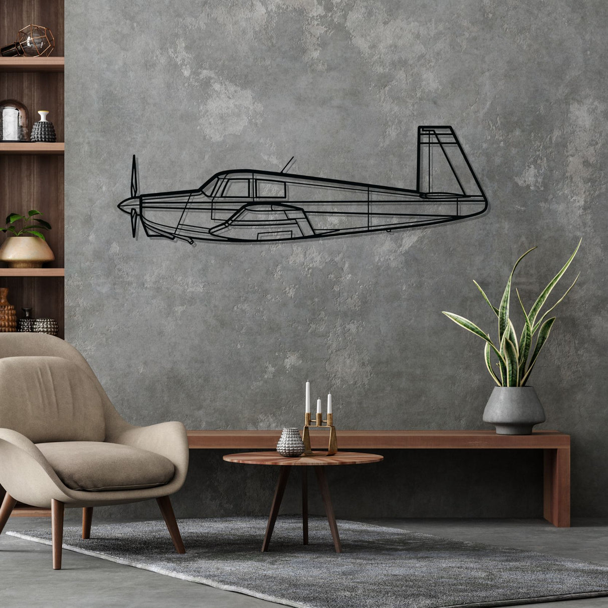 M20C Silhouette Metal Wall Art