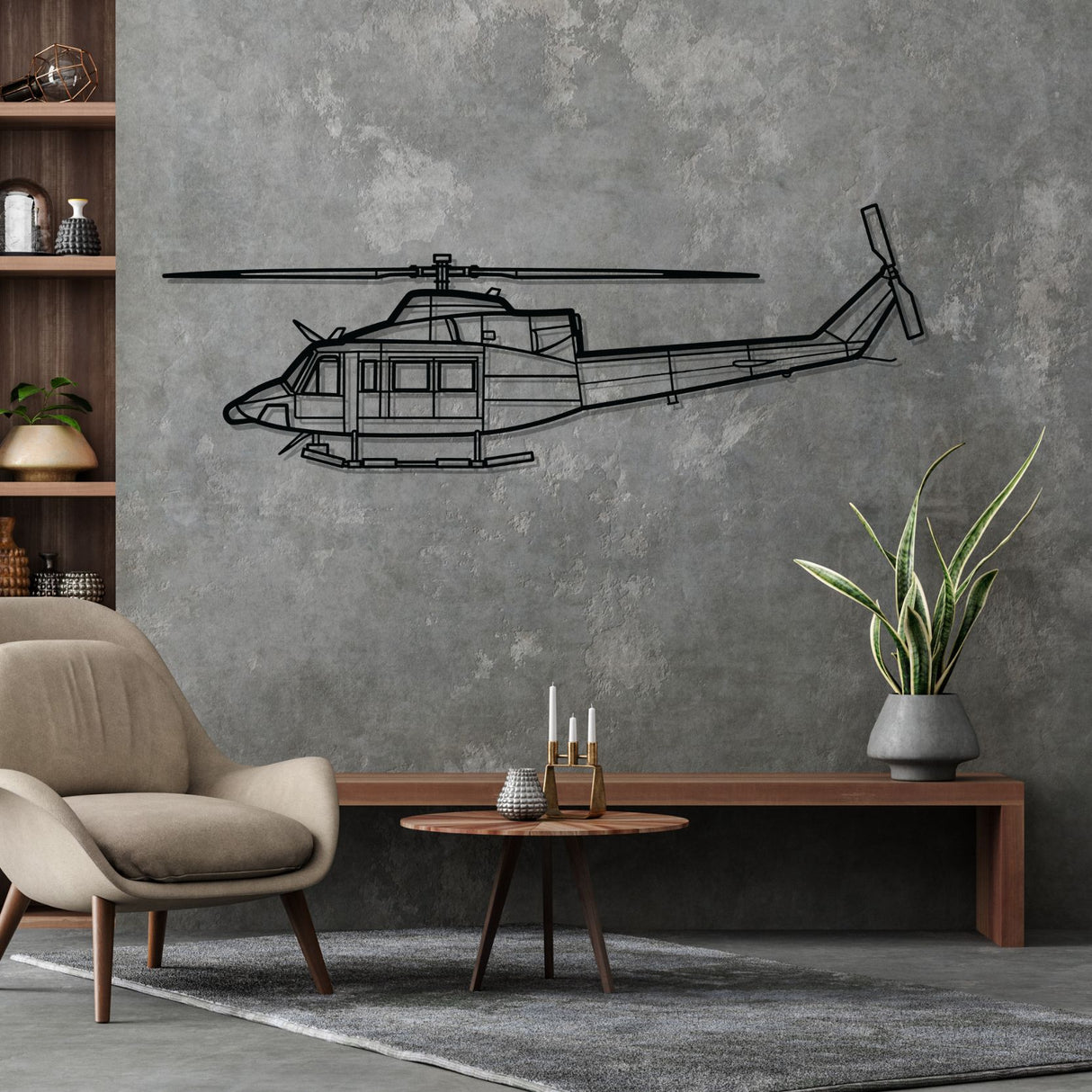 412EP Silhouette Metal Wall Art