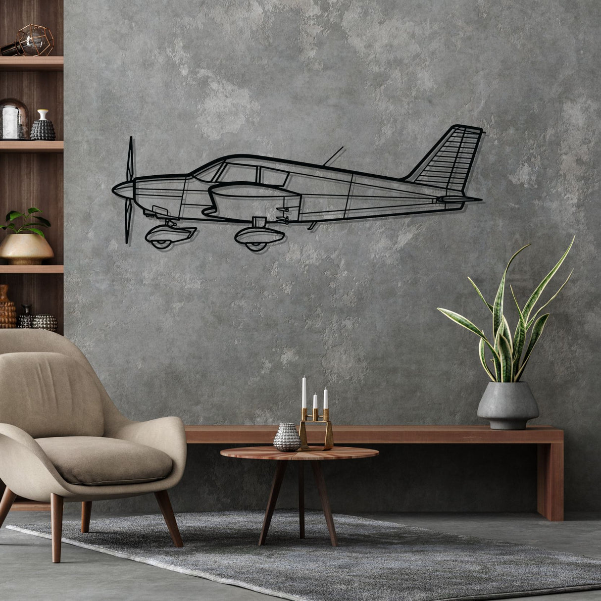 Cherokee PA-28-140 Silhouette Metal Wall Art