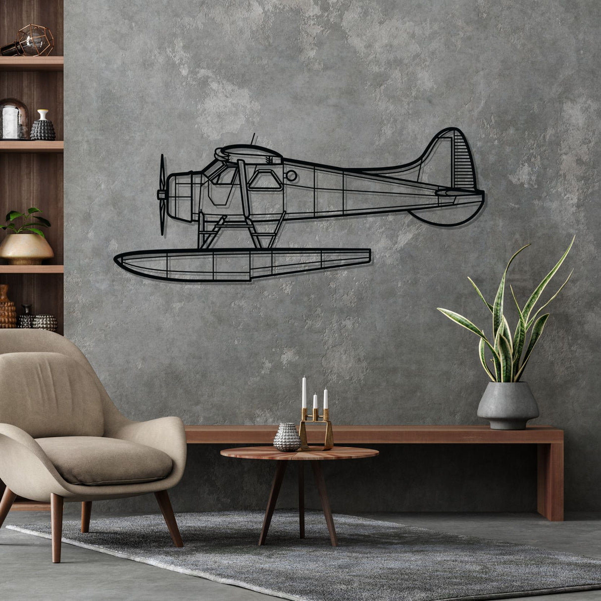 de Havilland Beaver Silhouette Metal Wall Art