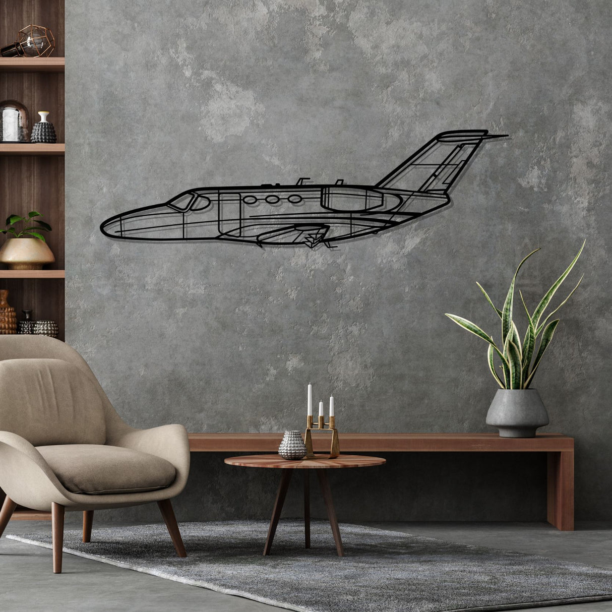 Citation Mustang Silhouette Metal Wall Art