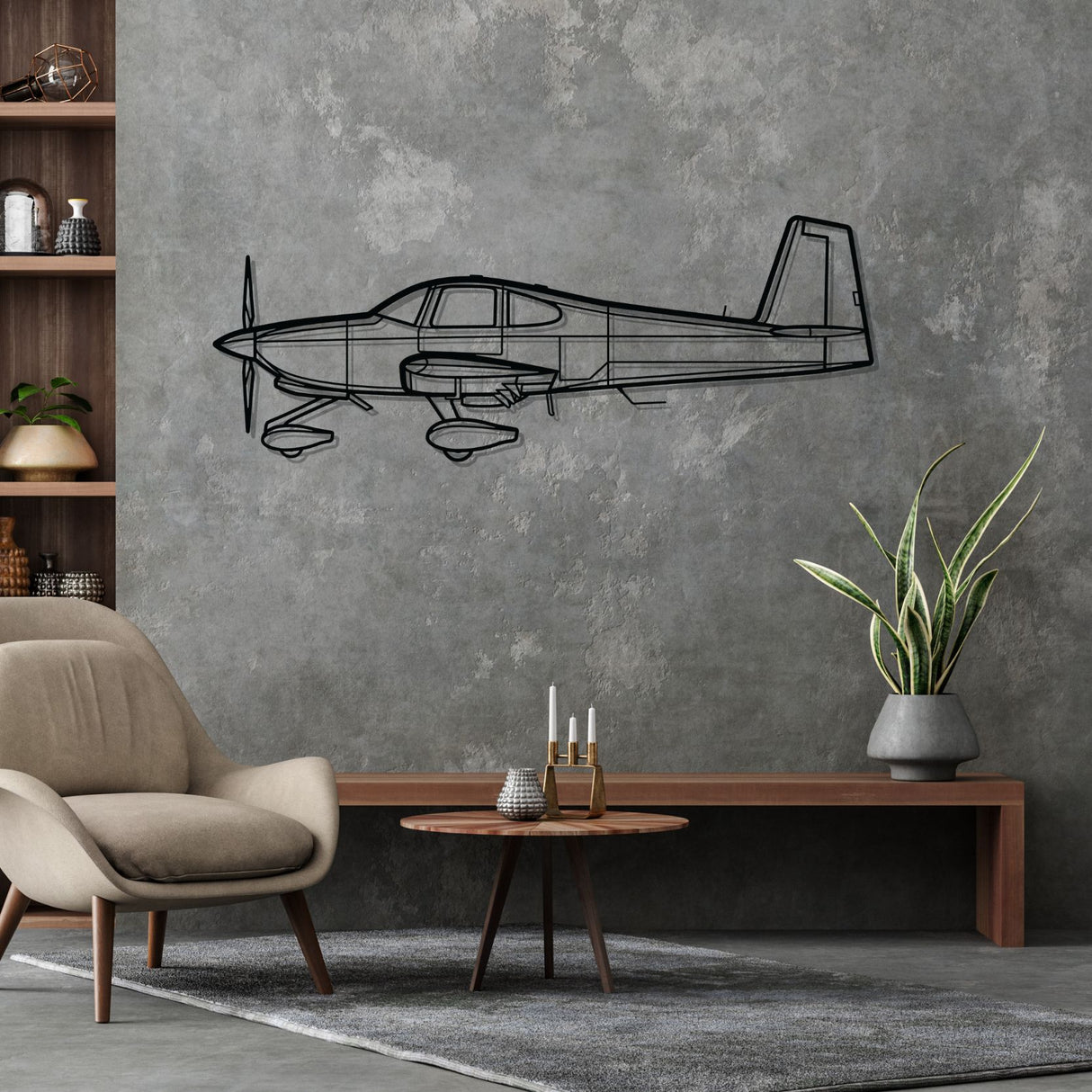 RV-10 Silhouette Metal Wall Art